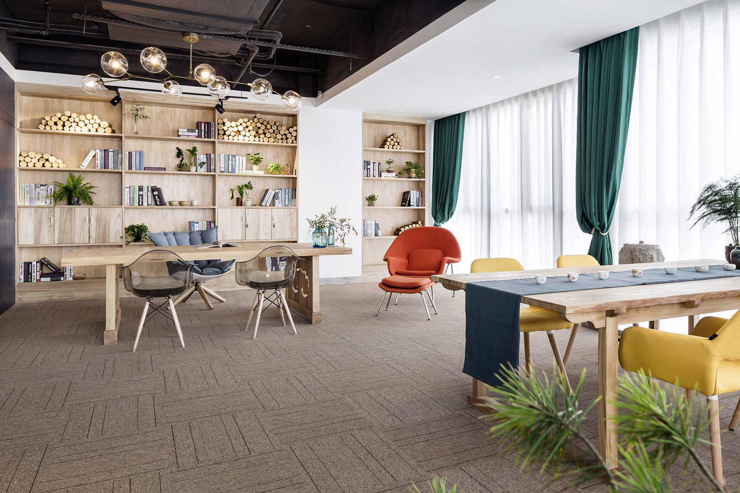 普陀區(qū)180平辦公室裝修自然風格設(shè)計-第3張圖片-上海古都建筑設(shè)計集團 普陀區(qū)180平辦公室裝修自然風格設(shè)計-第3張圖片-上海古都建筑設(shè)計集團