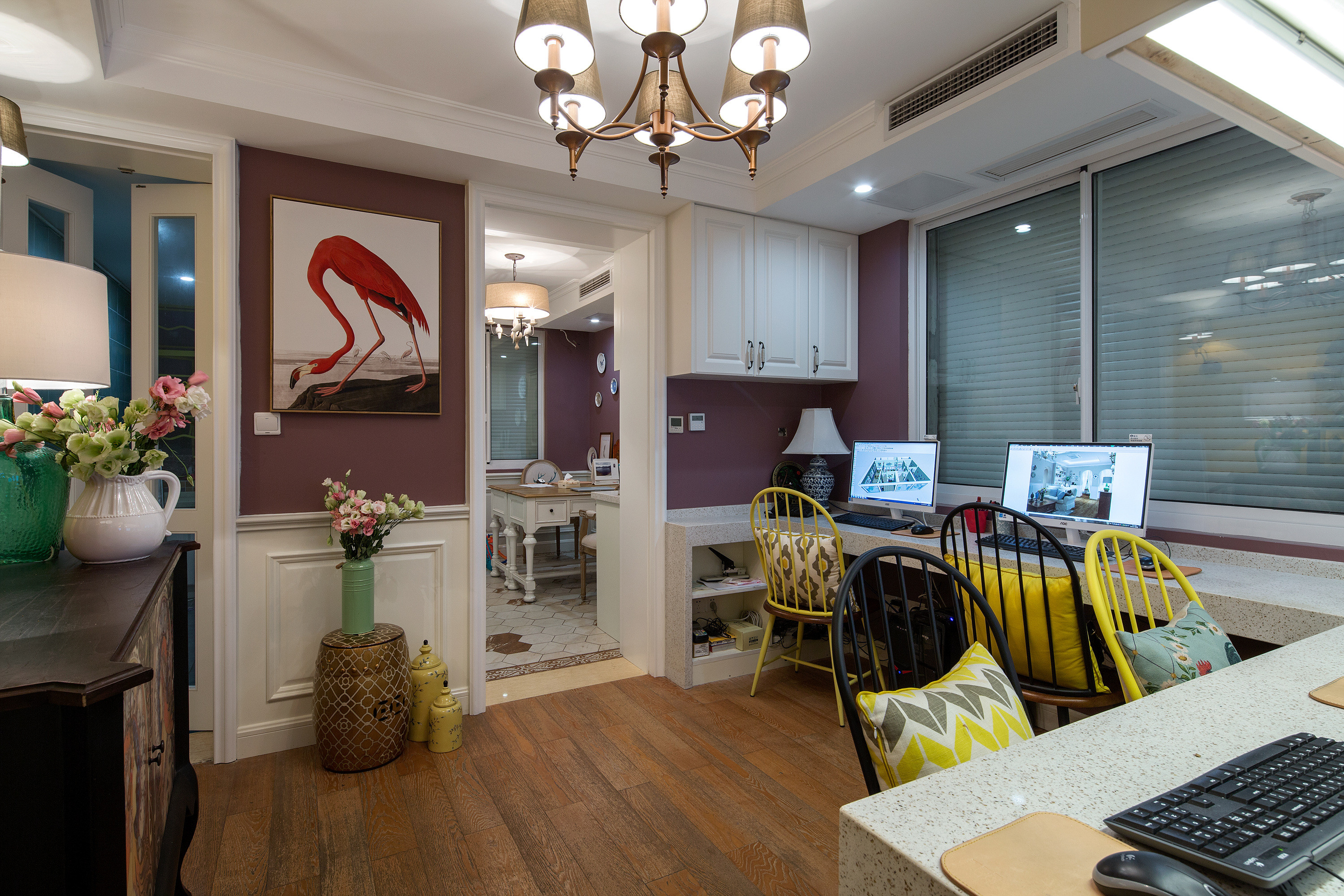 徐匯區(qū)120平辦公室裝修美式風(fēng)格設(shè)計-第1張圖片-上海古都建筑設(shè)計集團(tuán)