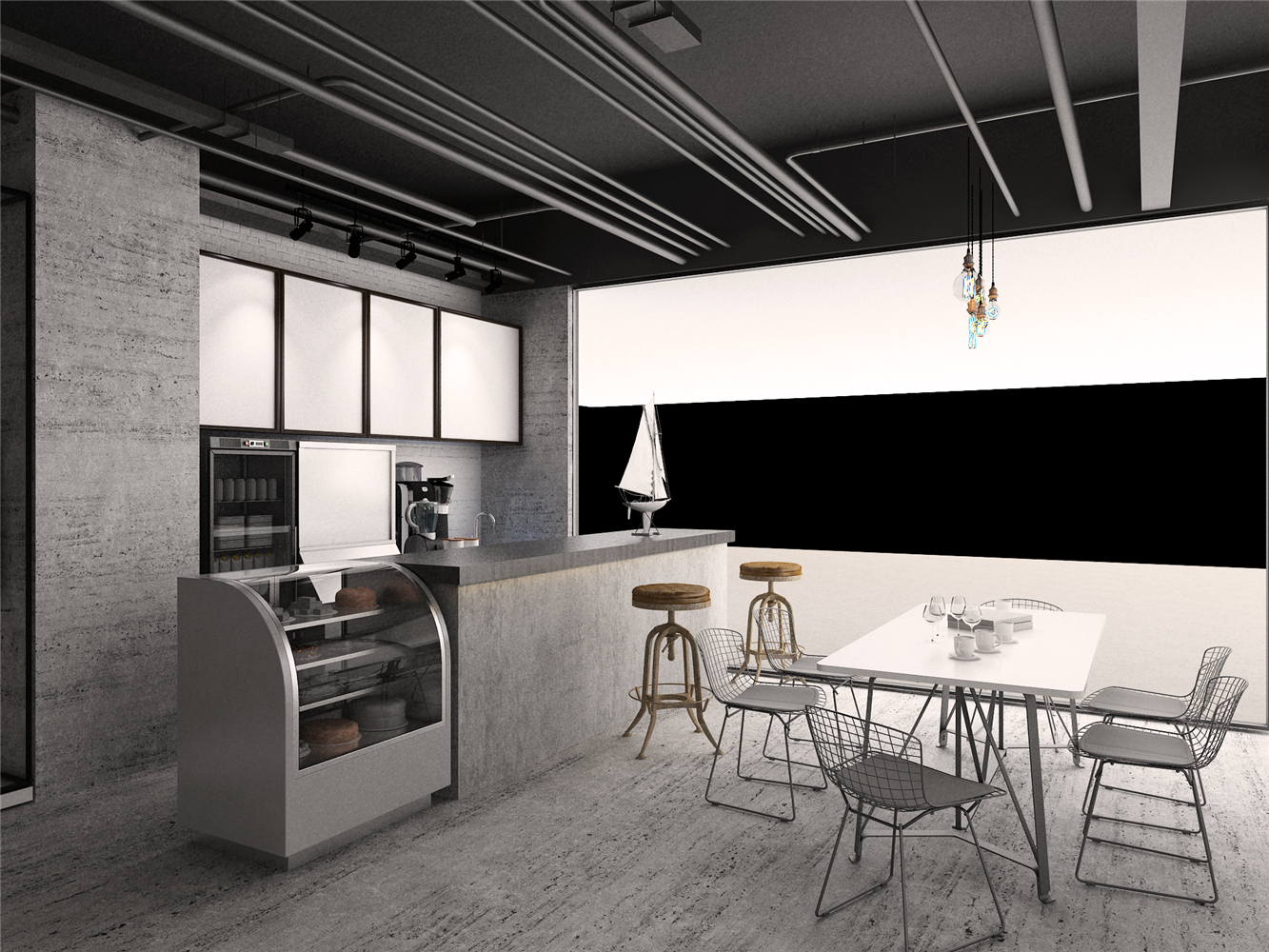 徐匯區(qū)工業(yè)風格服裝店辦公室裝修設計-第2張圖片-上海古都建筑設計集團