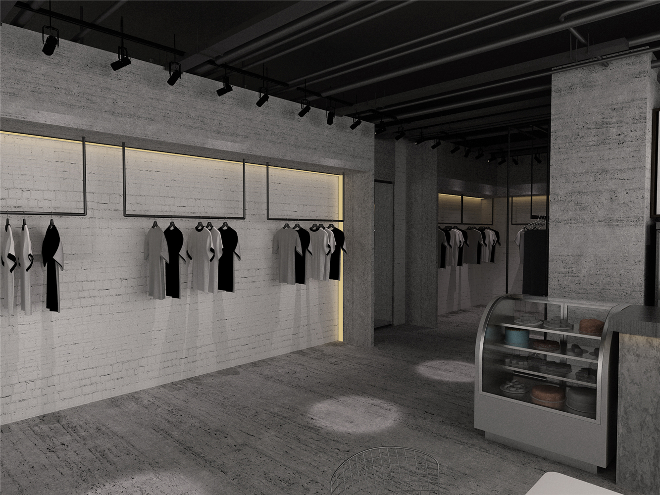 徐匯區(qū)工業(yè)風格服裝店辦公室裝修設計-第4張圖片-上海古都建筑設計集團