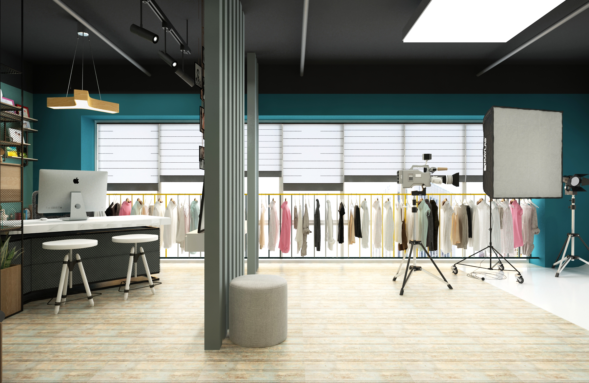 徐匯區(qū)小型攝影棚辦公室裝修設計-第3張圖片-上海古都建筑設計集團