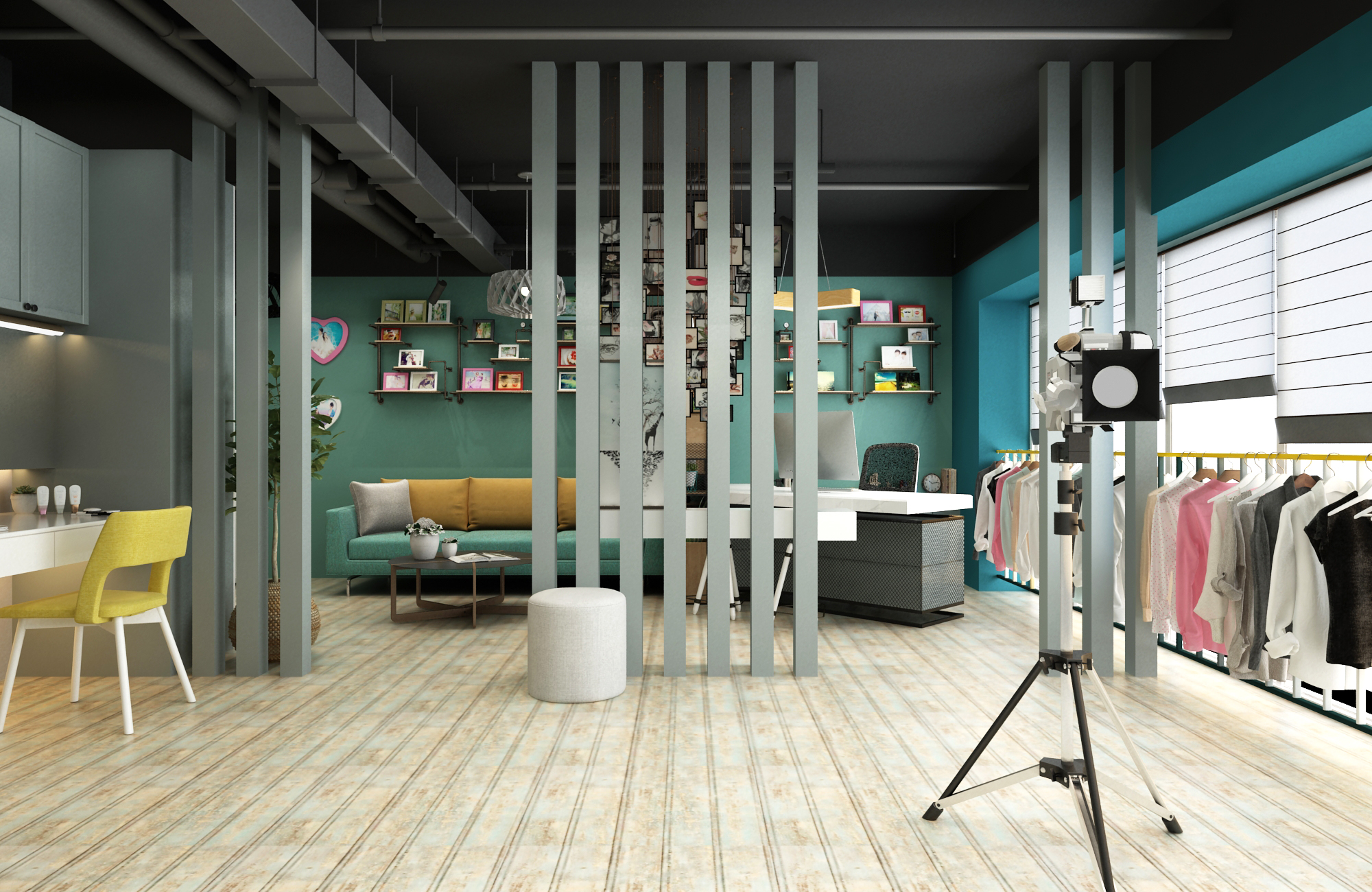 徐匯區(qū)小型攝影棚辦公室裝修設計-第2張圖片-上海古都建筑設計集團