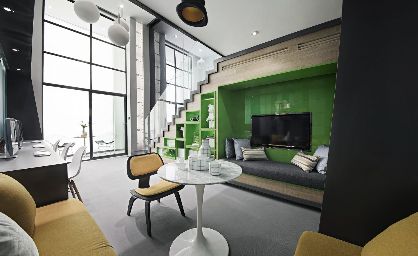 閔行區(qū)50平復(fù)式loft風(fēng)格辦公室裝修設(shè)計-第3張圖片-上海古都建筑設(shè)計集團 閔行區(qū)50平復(fù)式loft風(fēng)格辦公室裝修設(shè)計-第3張圖片-上海古都建筑設(shè)計集團