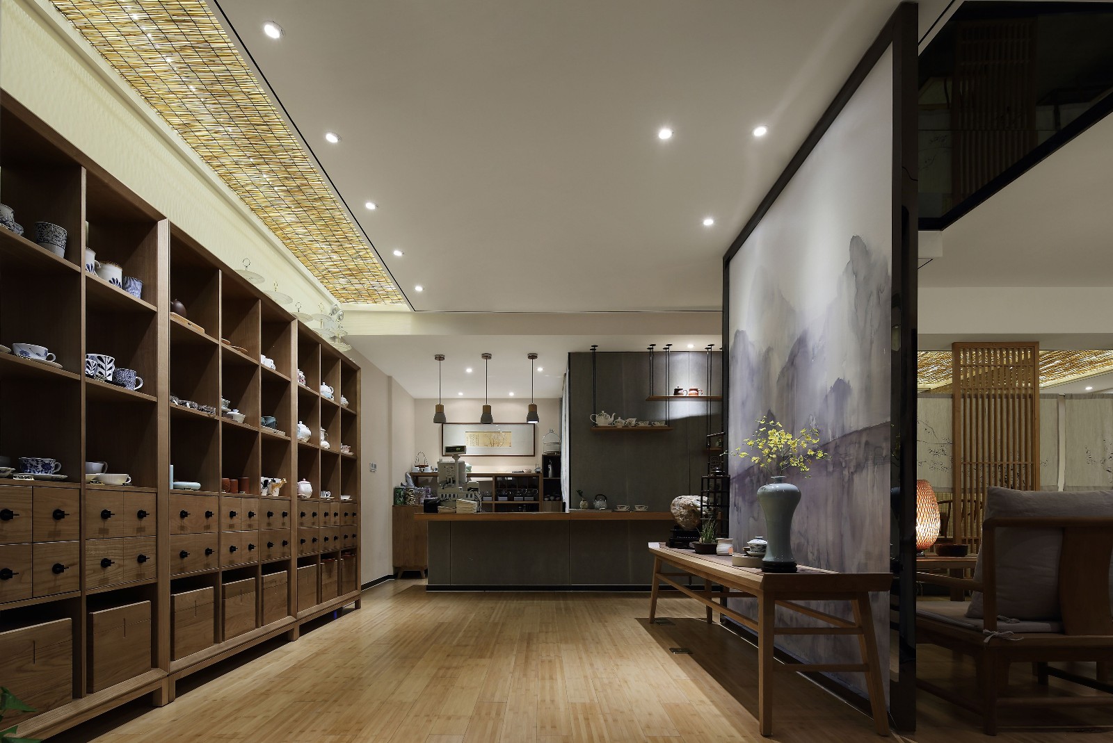 普陀區(qū)120平茶莊裝修設計-第3張圖片-上海古都建筑設計集團 普陀區(qū)120平茶莊裝修設計-第3張圖片-上海古都建筑設計集團