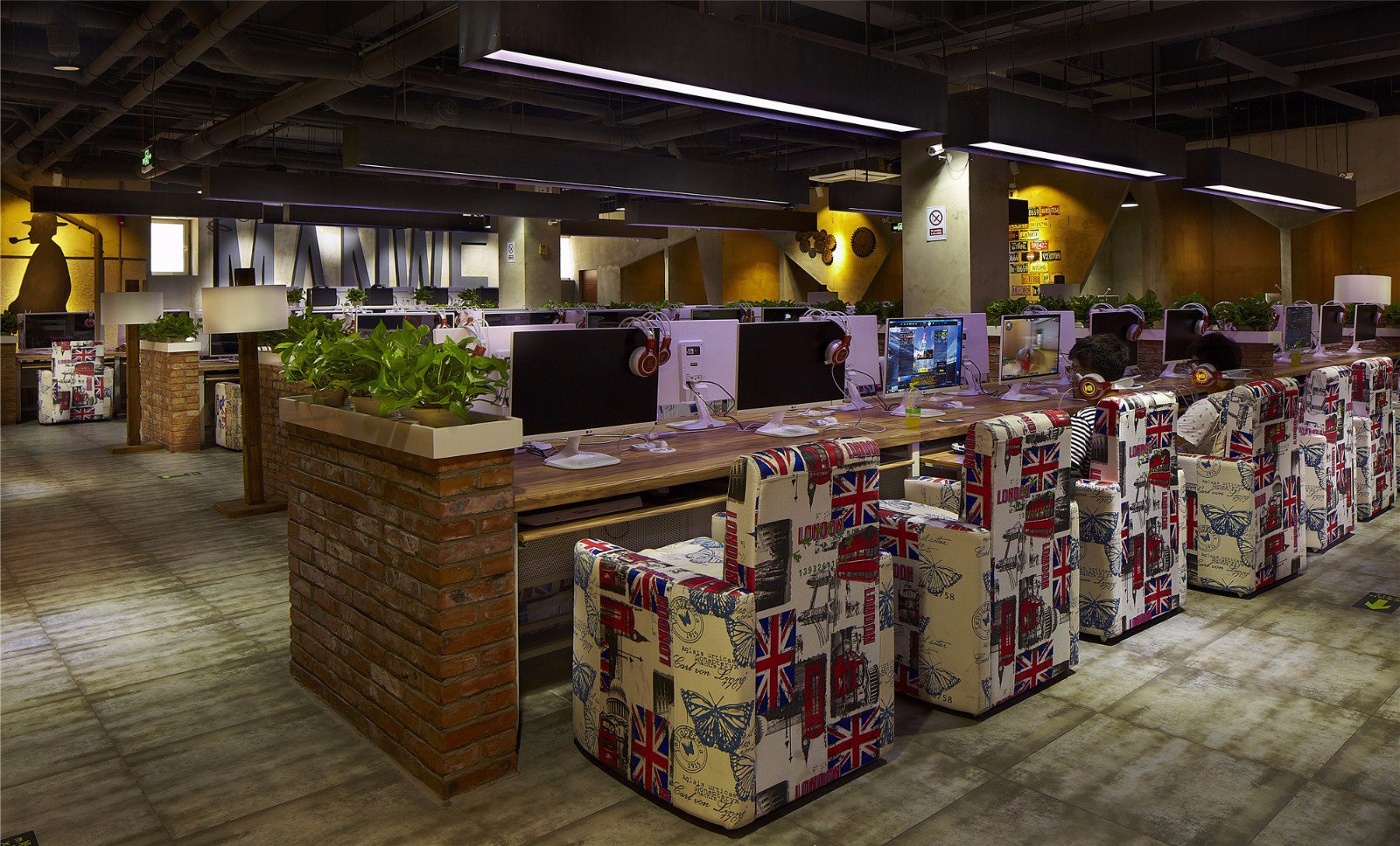 浦東新區(qū)工業(yè)風網(wǎng)吧裝修設(shè)計-第2張圖片-上海古都建筑設(shè)計集團 浦東新區(qū)工業(yè)風網(wǎng)吧裝修設(shè)計-第2張圖片-上海古都建筑設(shè)計集團