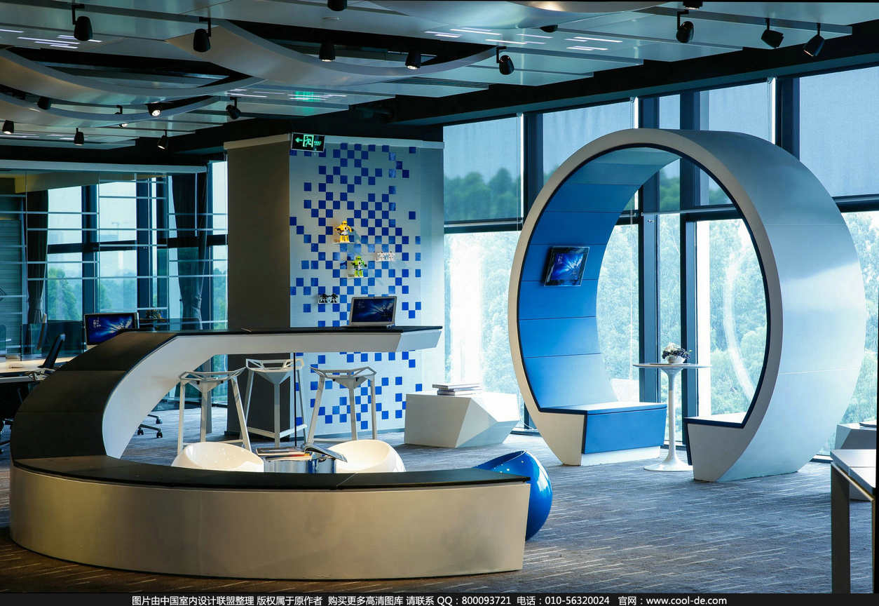 保利科技風辦公室裝修設計-第5張圖片-上海古都建筑設計集團 保利科技風辦公室裝修設計-第5張圖片-上海古都建筑設計集團