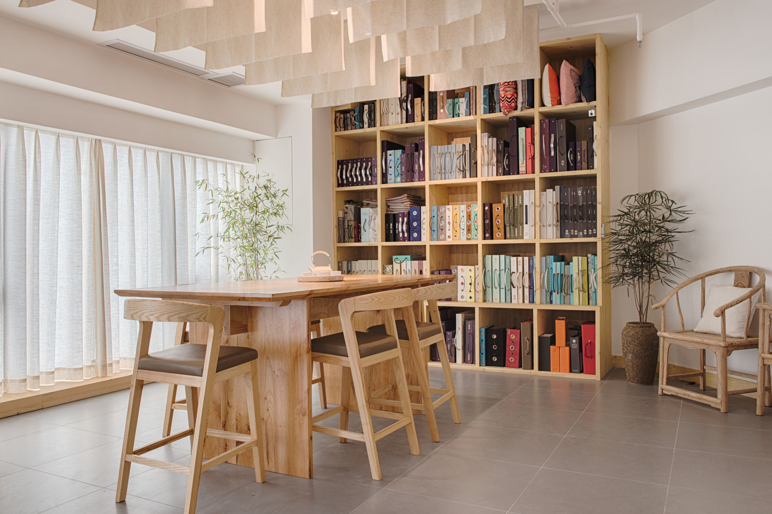 日式布料展廳裝修設計-第4張圖片-上海古都建筑設計集團 日式布料展廳裝修設計-第4張圖片-上海古都建筑設計集團