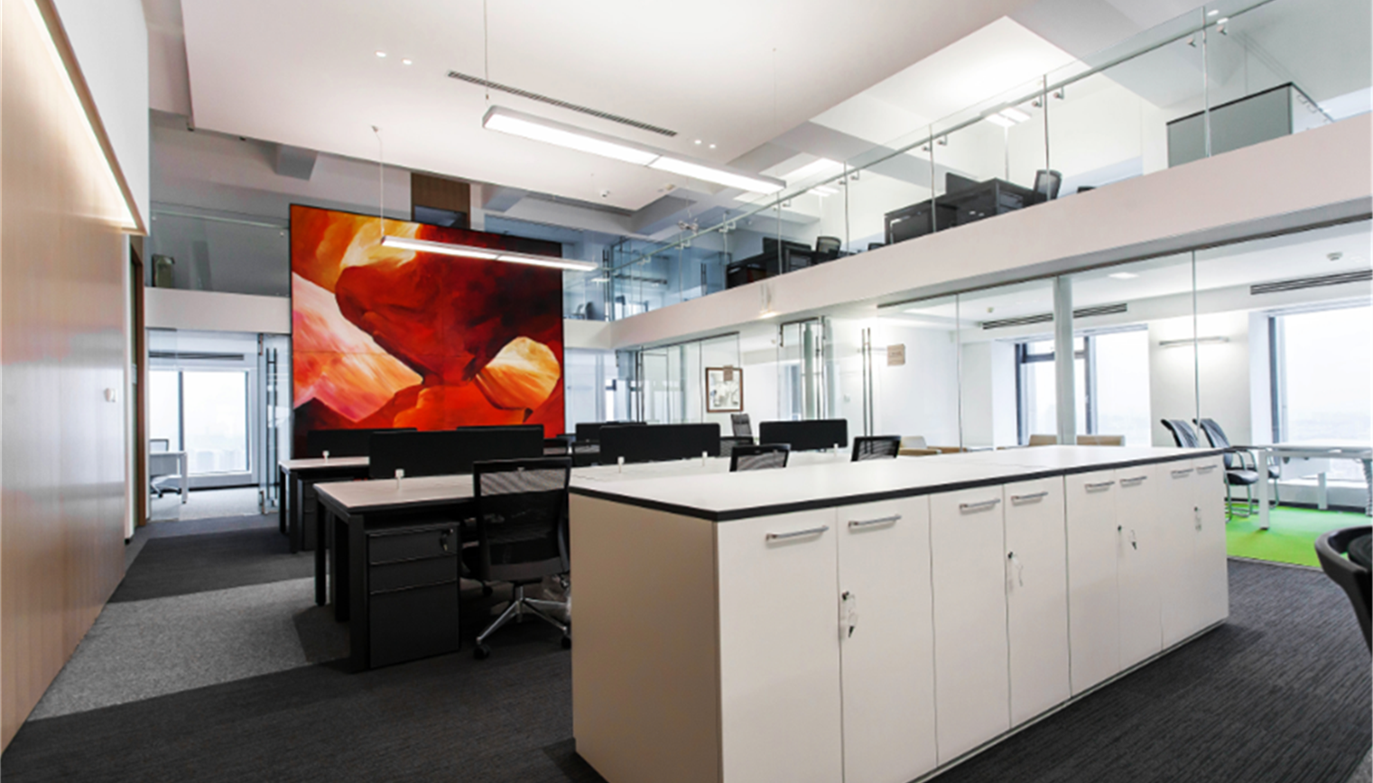 時尚簡約風(fēng)格辦公室裝修設(shè)計效果圖-第2張圖片-上海古都建筑設(shè)計集團(tuán) 時尚簡約風(fēng)格辦公室裝修設(shè)計效果圖-第2張圖片-上海古都建筑設(shè)計集團(tuán)