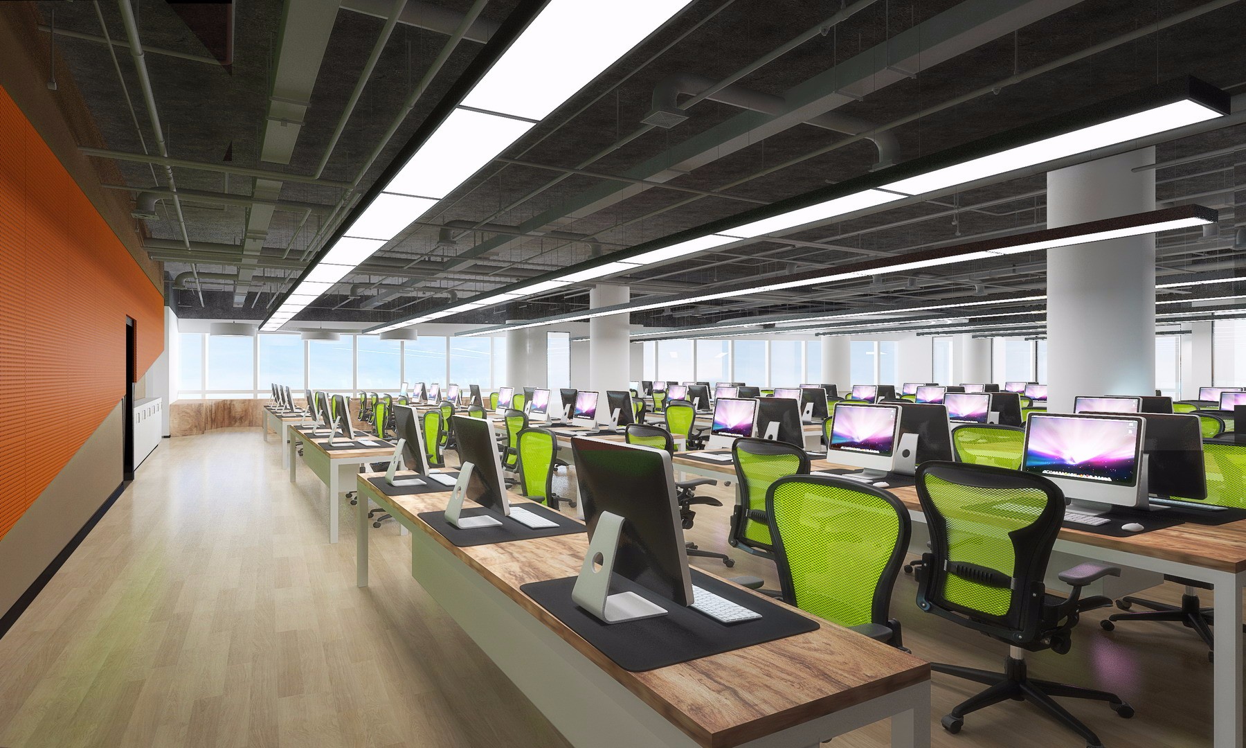 現(xiàn)代科技風(fēng)格辦公室裝修設(shè)計-第2張圖片-上海古都建筑設(shè)計集團(tuán)