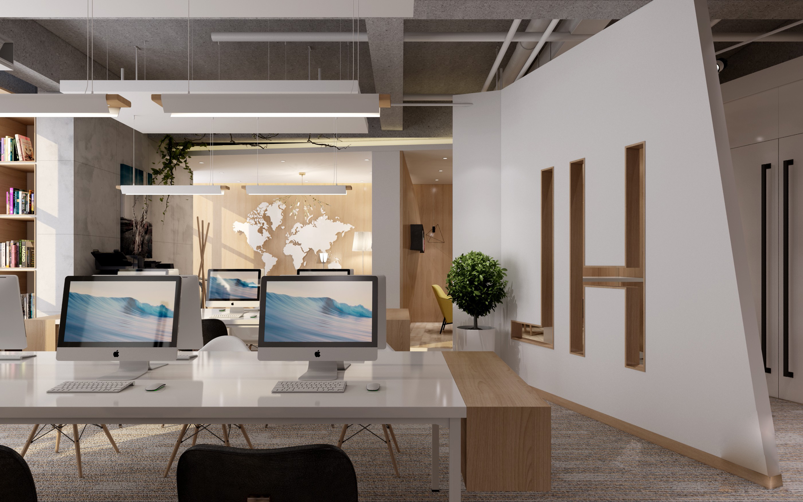 國(guó)際科技風(fēng)格辦公室裝修設(shè)計(jì)-第3張圖片-上海古都建筑設(shè)計(jì)集團(tuán)