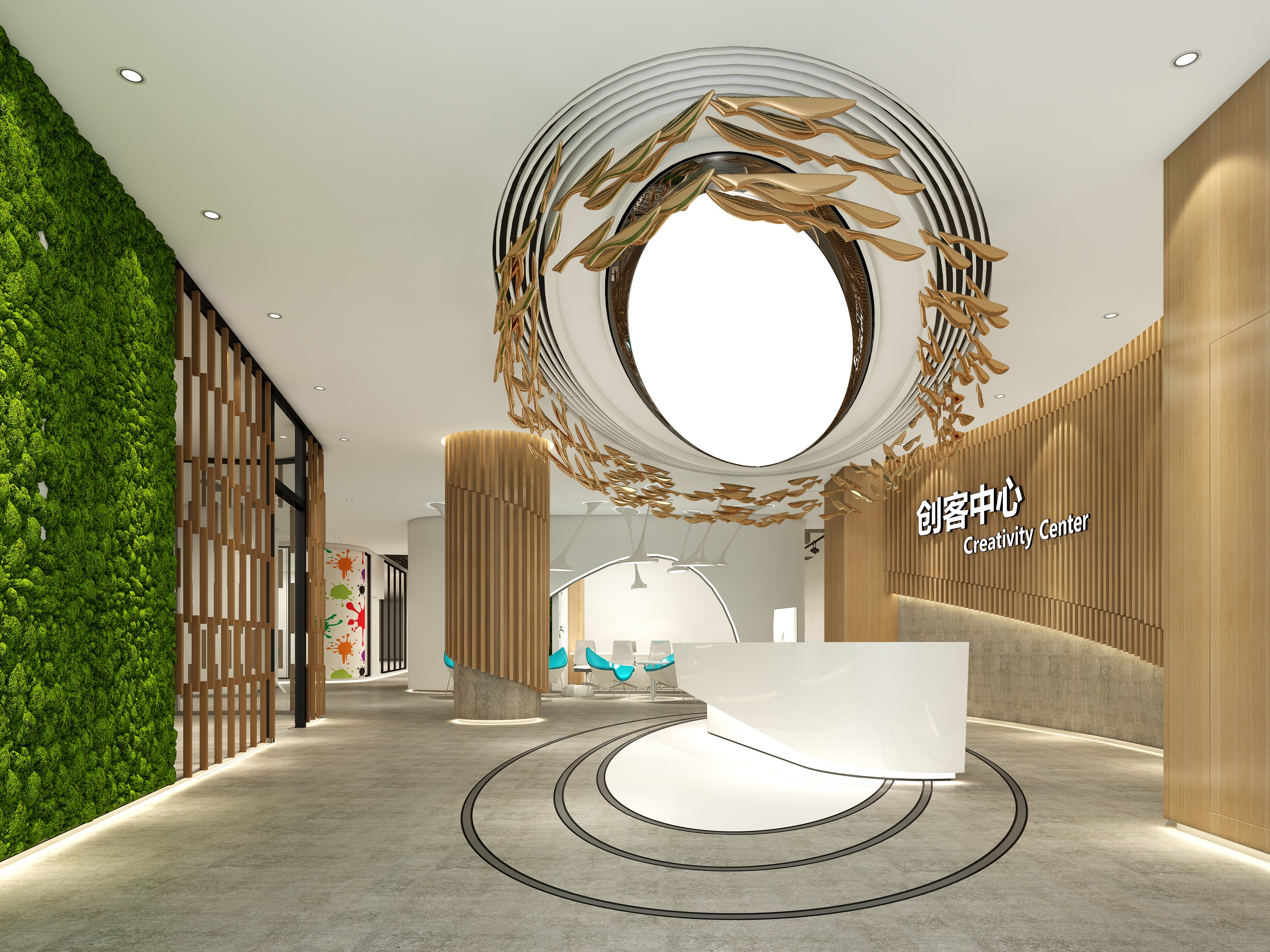 創(chuàng)客中心辦公室裝修設計-第4張圖片-上海古都建筑設計集團 創(chuàng)客中心辦公室裝修設計-第4張圖片-上海古都建筑設計集團