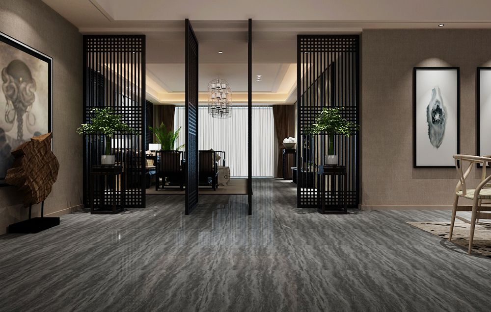 中式復古風格辦公室裝修設計-第4張圖片-上海古都建筑設計集團