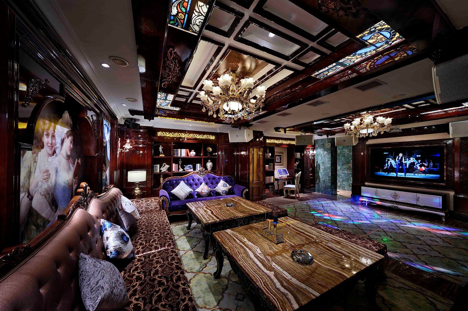 歐式復(fù)古歌廳裝修設(shè)計(jì)-第6張圖片-上海古都建筑設(shè)計(jì)集團(tuán) 歐式復(fù)古歌廳裝修設(shè)計(jì)-第6張圖片-上海古都建筑設(shè)計(jì)集團(tuán)