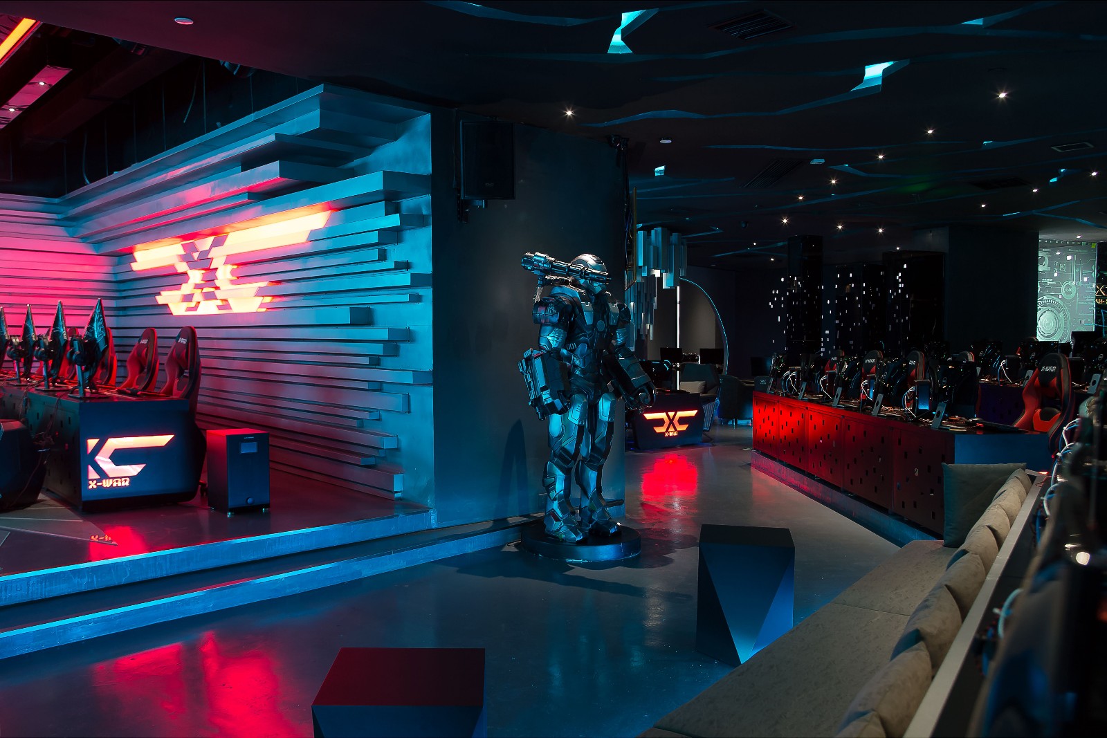 普陀區(qū)現(xiàn)代科技風(fēng)格網(wǎng)吧裝修設(shè)計-第4張圖片-上海古都建筑設(shè)計集團(tuán)