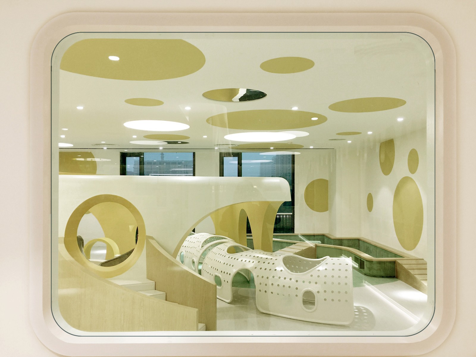 時尚溫馨親子會所裝修設(shè)計(jì)-第5張圖片-上海古都建筑設(shè)計(jì)集團(tuán)