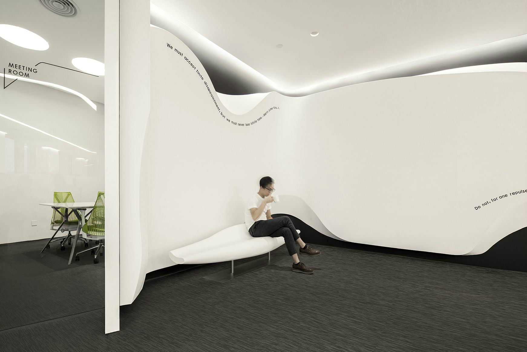 純白科技風格辦公室裝修設計-第4張圖片-上海古都建筑設計集團