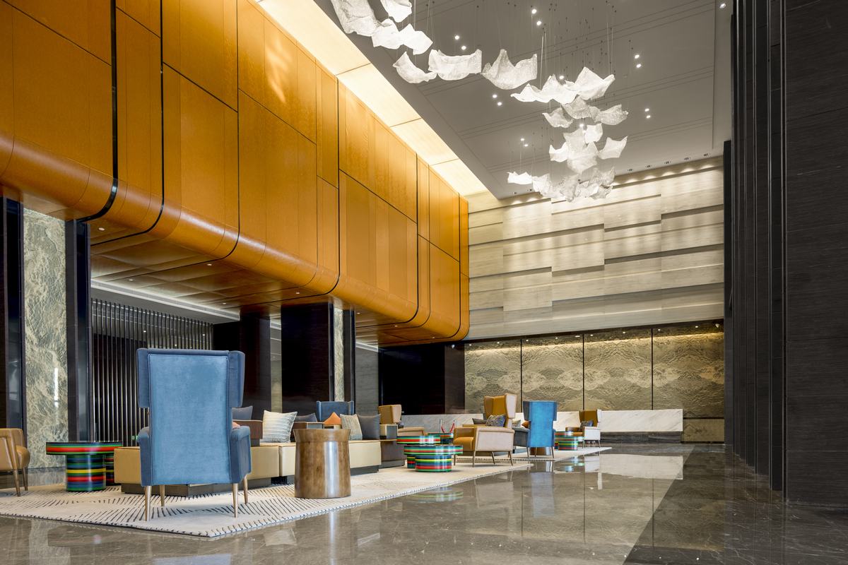 古典奢華風(fēng)格辦公樓大廳裝修設(shè)計-第1張圖片-上海古都建筑設(shè)計集團