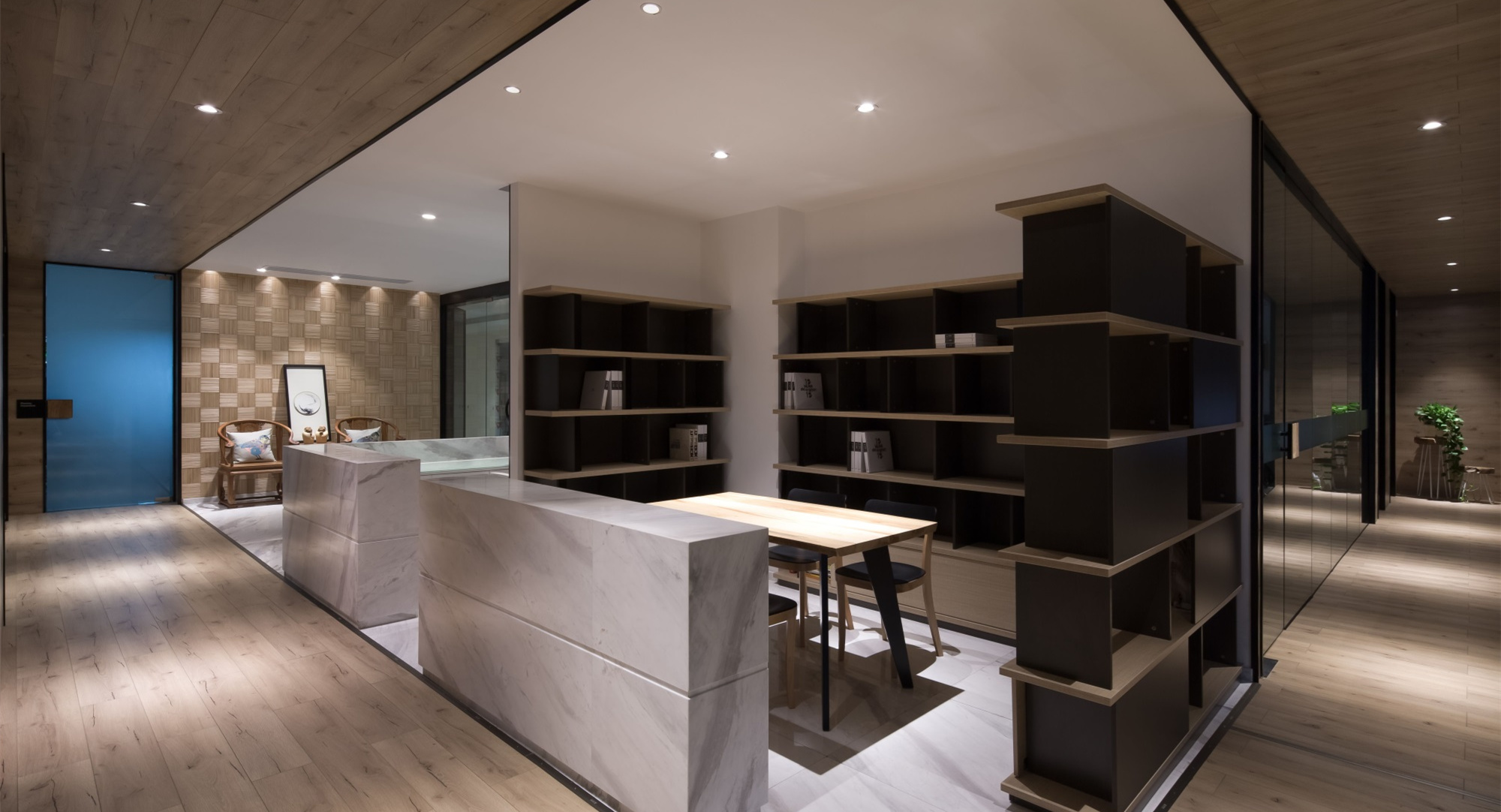 商務(wù)穩(wěn)重風(fēng)格辦公室裝修設(shè)計(jì)-第2張圖片-上海古都建筑設(shè)計(jì)集團(tuán)