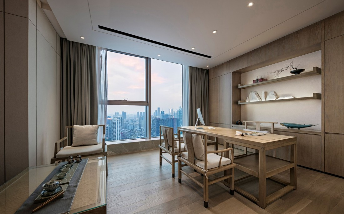 木質(zhì)時尚風(fēng)格辦公室裝修設(shè)計(jì)-第2張圖片-上海古都建筑設(shè)計(jì)集團(tuán)