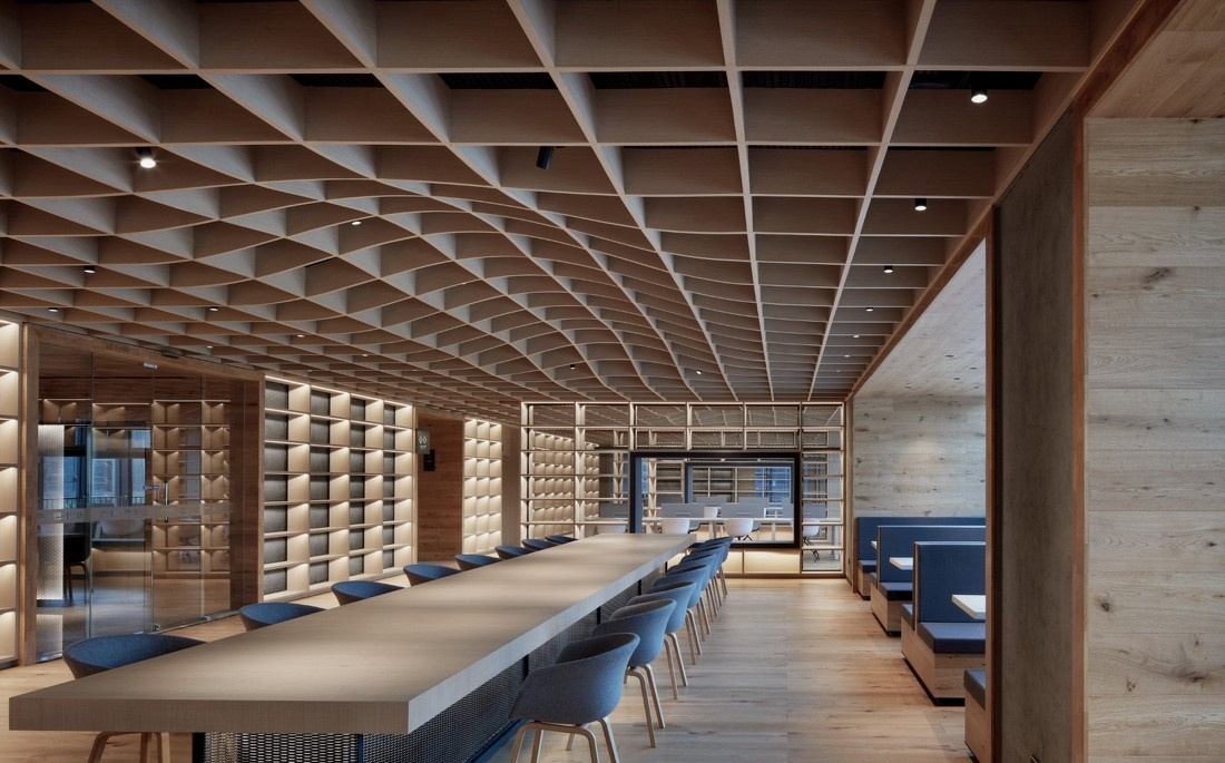 木質(zhì)時尚風(fēng)格辦公室裝修設(shè)計(jì)-第5張圖片-上海古都建筑設(shè)計(jì)集團(tuán)